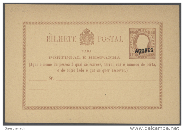 1878/1925 (ca.), POSTCARDS: Collection Of About 67 Different Stat. Postcards Including Reply And Pictorial... - Açores