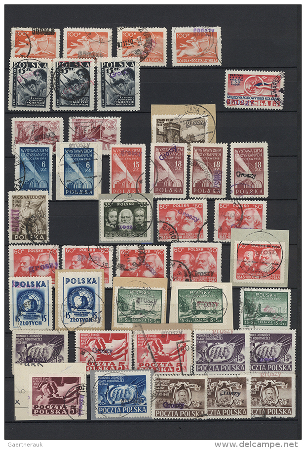 1950/1951, Comprehensive Accumulation Of Apprx. 1.500/2.000 Stamps And More Than 90 Commercial Covers, Showing A... - Autres & Non Classés