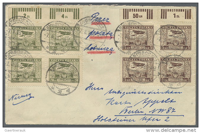 1924/1930, 7 Airmail Covers, Mostly To Berlin (D) - Autres & Non Classés