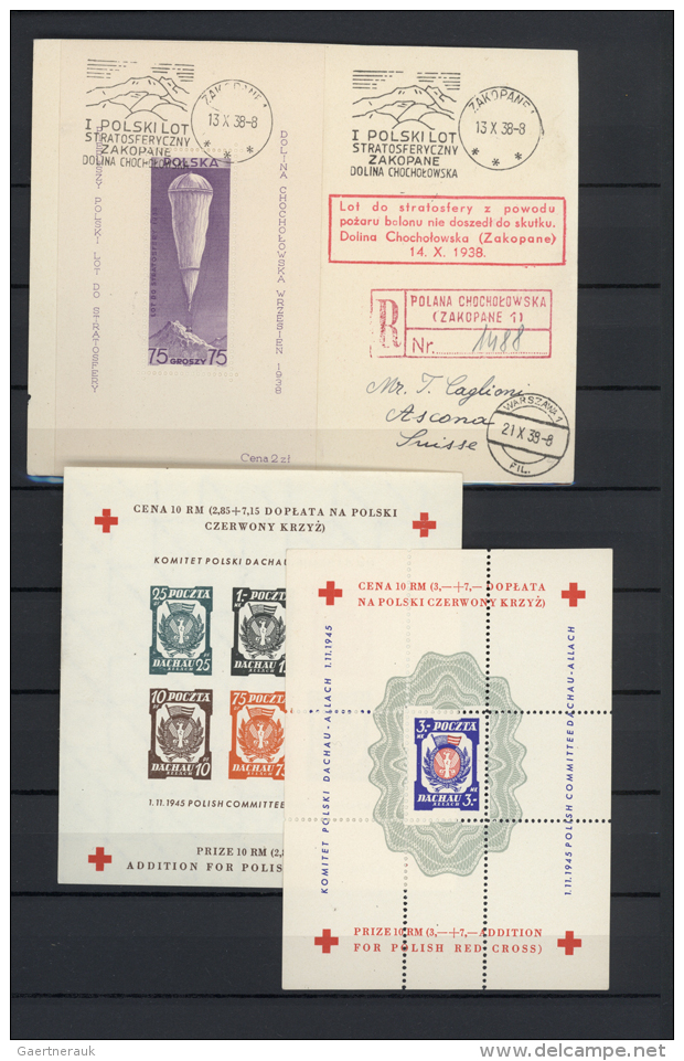 1915/1980 (ca.), Miscellaneous Lot On Stockpages/in Album, Comprising E.g. WWI Locals Bisects, 1919 Overprints,... - Autres & Non Classés