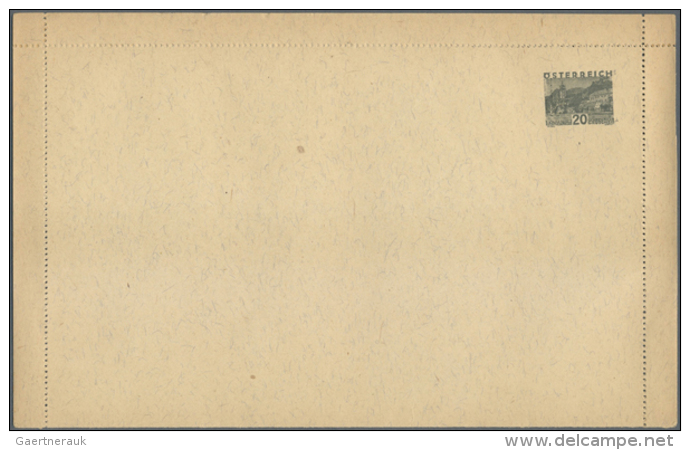 1932 (ca.), Bestand Von 37 Gro&szlig;formatigen Kartenbriefen (ca. 210 X 130 Mm) Mit Wertstempel 'Kleine... - Autres & Non Classés