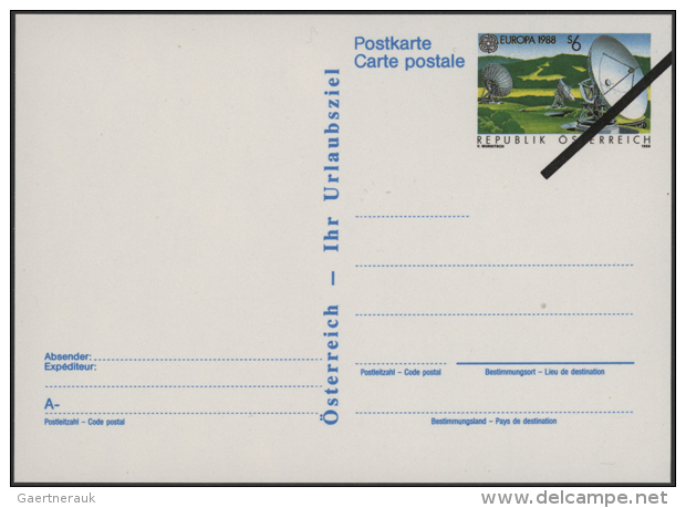 1987/1999, Sehr Seltene Sammlung Der "Vorlagest&uuml;cke" Jeweils Mit Schwarzem Schr&auml;gbalken &uuml;berdruckt... - Autres & Non Classés