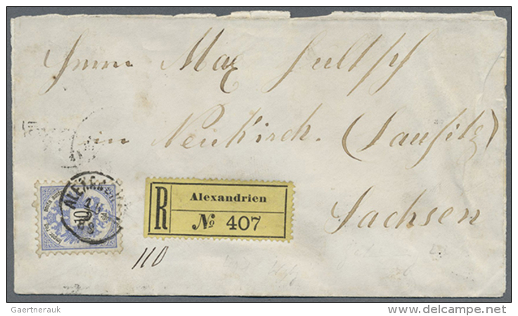 1865/1910 (ca.), Mehr Als 50 Ganzsachen, Briefe Und Ansichtskarten, Dabei Einschreiben Von Alexandrien, Kartenbrief... - Levant Autrichien