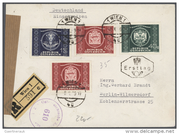 1850/2008, Gehaltvolle Sammlung In 6 Briefmarkenalben Und Einem Briefealbum Mit Ca. 140 Briefen. Der Hauptwert... - Autres & Non Classés