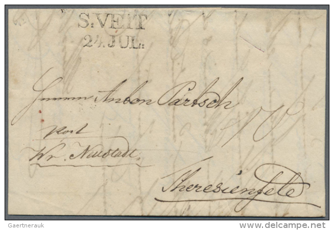 1830/1850 (ca.), Inter. Bestand Mit Ca. 150 Vorphila-Briefen Quer Durch Die Jetzigen &ouml;sterr. Bundesl&auml;nder... - ...-1850 Préphilatélie