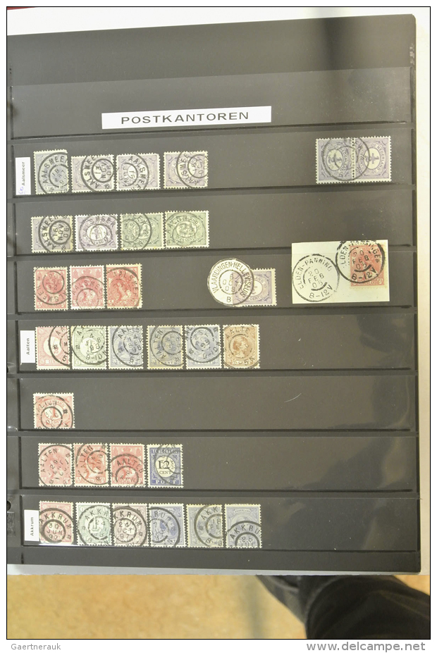 Fantastic Collection Largeround Cancels Of The Netherlands In 5 Stockalbums. Collection Contains Ca. 10500 Stamps... - Marcophilie