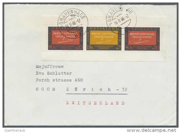 1962/69, Mehr Als 700 Briefe Aus Den Niederlanden In Die Schweiz Mit Hohem Anteil An Einschreibe- Und... - Autres & Non Classés