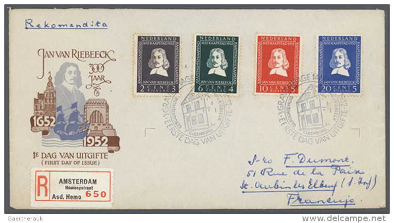 1950/1998, Collection Of Apprx. 460 F.d.c. With Many Better Pieces Of 1950s, E.g. 1950 University Leiden 2.X.50 And... - Autres & Non Classés