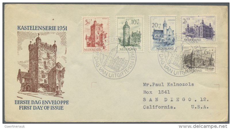 1949/1955, Lot Von Ca. 18 FDC/Briefen Mit Nur Besseren Ausgaben, Davon 8 Ex. Von BELGIEN (D) - Autres & Non Classés