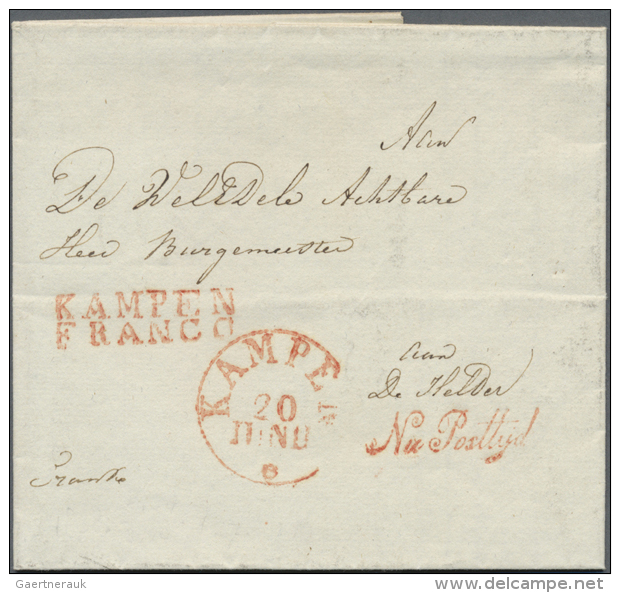 1830/1857, Nice Lot Of 10 Pre Philatelistic And Stampless Folded Letters. (D) - ...-1852 Préphilatélie