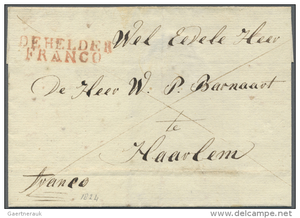 1800/1850 (ca.), Partie Von Ca. 110 Briefen Mit Verschiedensten "FRANCO"-Stempeln In Formen Und Farben, Darunter... - ...-1852 Préphilatélie