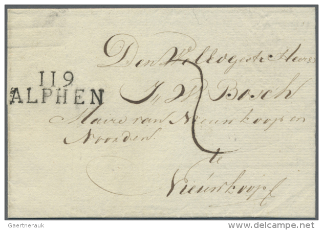 1793/1865, Partie Von &uuml;ber 50 Briefen Mit L1 Und L2-DEPARTMENT-Stempeln Von Verschiedensten Orten Und In... - ...-1852 Préphilatélie