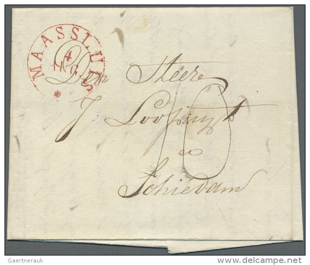 1710/1850 (ca.), Posten Von &uuml;ber 50 Briefen Mit Fast Nur Einkreisstempeln In Verschiedenen Formen Und Farben... - ...-1852 Préphilatélie