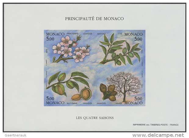 1993, The Four Seasons (Almond Tree), IMPERFORATE Souvenir Sheet, 25 U/m Copies. Maury BF63 Nd - 4.625,- &euro;.... - Autres & Non Classés