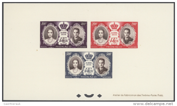 1956, Royal Wedding, Presentation Book Comprising A Mint And A Used Set, Both Bloc Specieux (gummed Paper), Two... - Autres & Non Classés