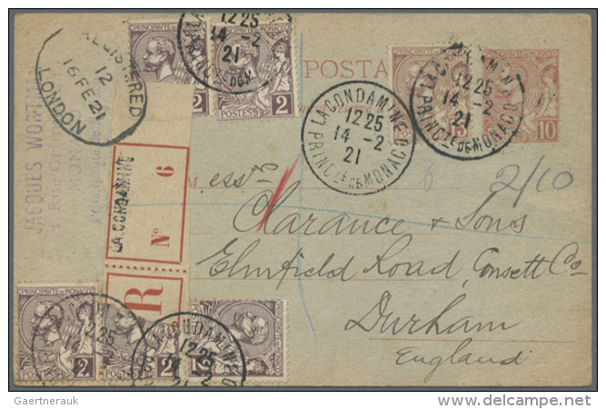 1897/1949, Lot Of Six Better Entires (single Lots), E.g. Two Covers Single Franking 5 Fr. Albert, Registered Mail,... - Autres & Non Classés