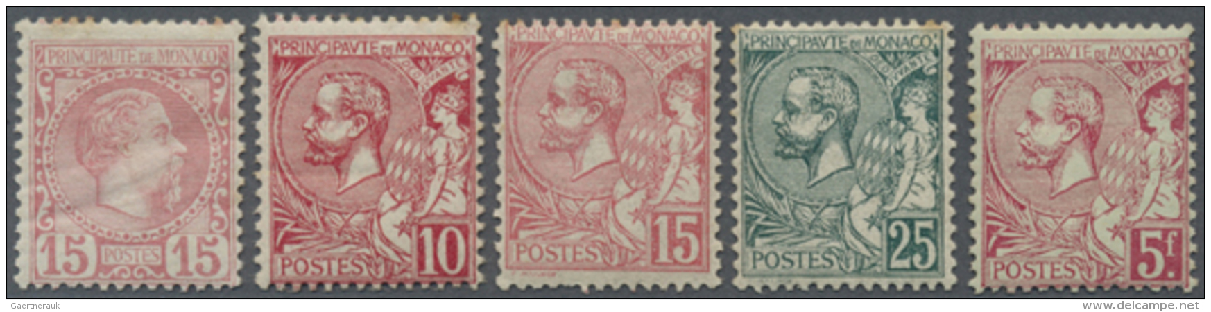 1885/1901, Definitives "Charles III" And "Albert I", Mint Assortment Of 21 Stamps , Slightly Varied Condition,... - Autres & Non Classés