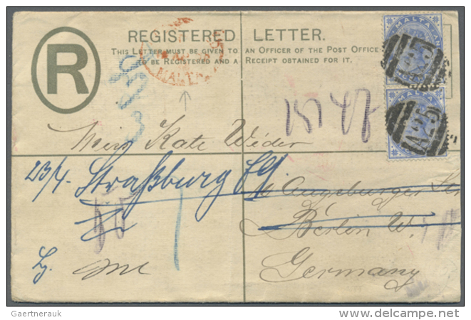 1845-1950 (ca.), Collection Of 170 Mostly Better Items, Shipmail, Postage Due, Many Registered Envelopes, Airmail,... - Malte