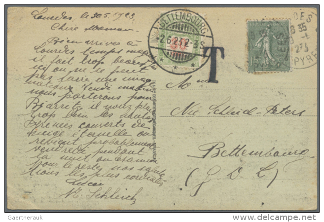 1899/1931, AUSLANDSPOST, Post Von Und Nach Luxemburg, Lot Von 8 Bedarfs-Briefen/Karten, Dabei Eingehende Post Mit... - Autres & Non Classés