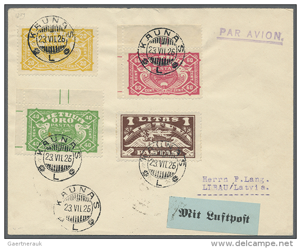 1923/1940, Interesting Lot Of 15 Covers With Registered Letter, Airmail, Courier, Money Letter, Klaipeda, Etc. (D) - Litouwen