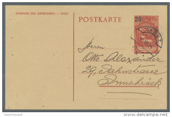 1921 (ab), Reichhaltige Partie Von Ca. 750 Ganzsachenkarten Mit Vielen Besseren Wie P3, 4, 10/12, 14, 16, 26... - Entiers Postaux