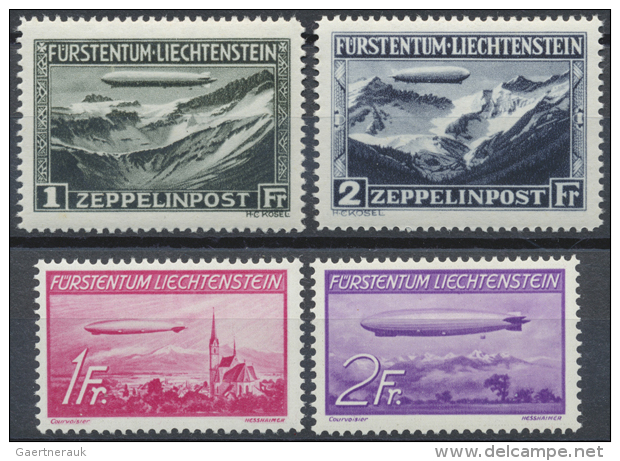 1931/1948, Liechtenstein Und Schweiz, Nettes Lot Mit FL MiNr 114/15 Und 149/50 Je Postfrisch (Mi. 870,- &euro;),... - Autres & Non Classés