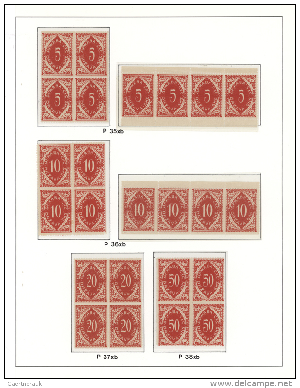 1919/1920, Issues For Slovenia, Deeply Specialised Collection Showing Many Colours/shades, Papers, Units Etc.,... - Autres & Non Classés