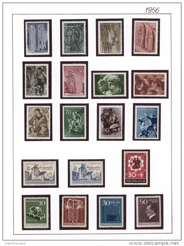 1955/1987, MNH Collection, Nearly Complete With Better Sets Like 1956 Yugoslawian Art, Summer Olympics And More.... - Autres & Non Classés