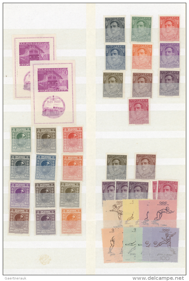 1926/1953, Mint Assortment On Stockpages, Comprising Better Sets, E.g. 1926/1927 Definitives 12 Values, 1931/1933... - Autres & Non Classés