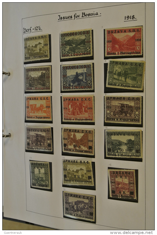 1918/80: MNH, Mint Hinged And Used Collection Yugoslavia 1918-1980 On Blanc Pages In Ordner. Nicely Filled... - Autres & Non Classés