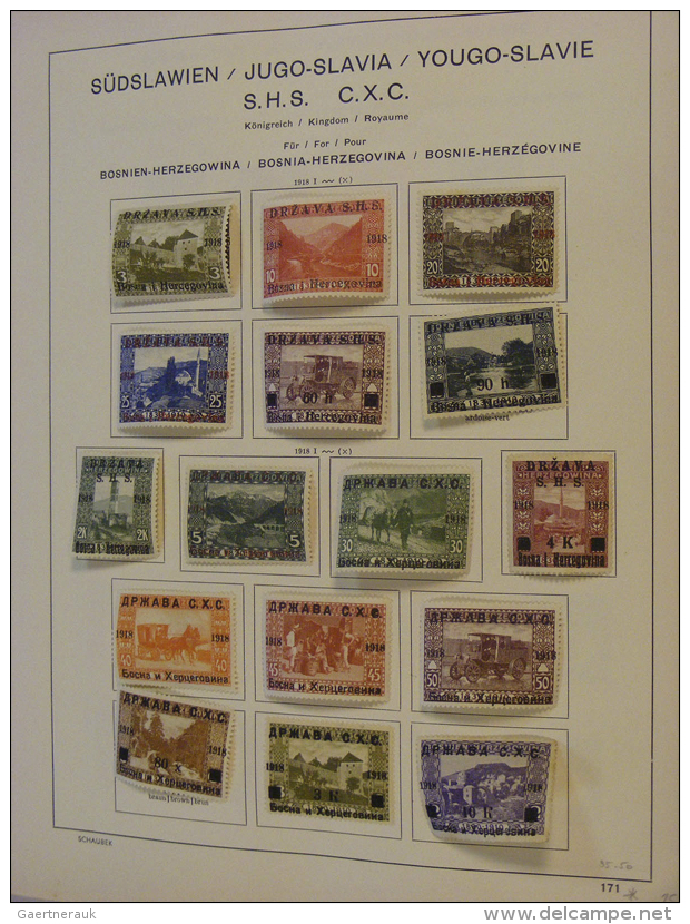 1886/1953: MNH, Mint And Used Collection Jugoslavia A.o. (cat. Michel) No. 51-54* , 370-374, Block 1, Postage Duet... - Autres & Non Classés