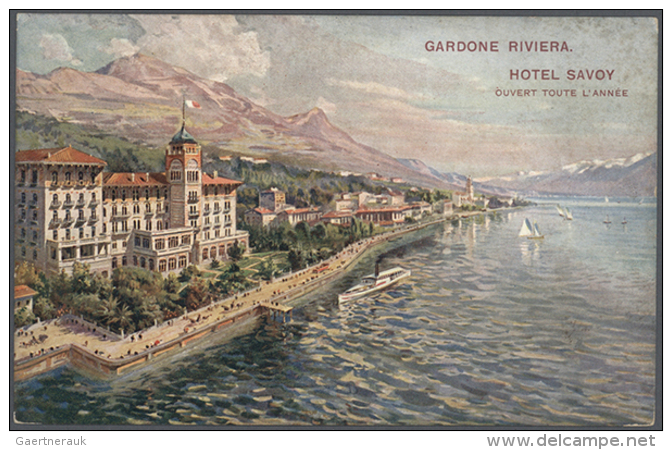 1898/1940, Trentino Mit Dem Gardasee Als Sehr Umfangreicher Bestand Von Fast 4.300 Ansichtskarten. Neben Den... - Non Classés