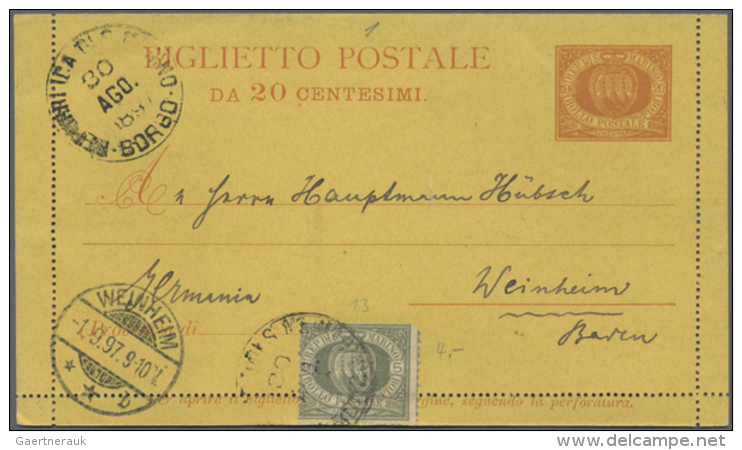 1880/1930 (ca.), Nice Lot With Around 260 Postal Stationaries (mostly) And Some Letters, Here And There With Nice... - Non Classés