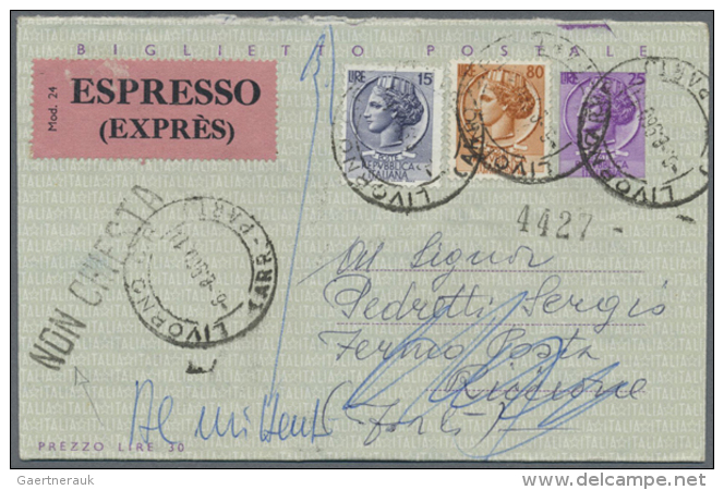 1946/1985 (ca.), Holding Of Apprx. 370 Commercial Covers/cards, Mainly Bearing Frankings "Michelangiolesca" And... - Non Classés