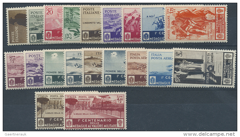 1934/1951, Postfrisches Lot Mit Mittleren Und Besseren Ausgaben, Dabei Sass. Nr. 366/76+A 74/82 (700,- &euro;),... - Non Classés