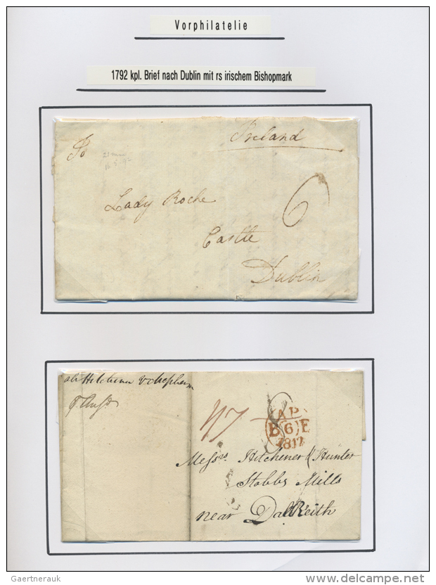 1794/1980 (ca.), Collection Of Apprx. 320 Covers, Cards, Stationeries And Ppc, Neatly Arranged On Written Up Pages,... - Autres & Non Classés