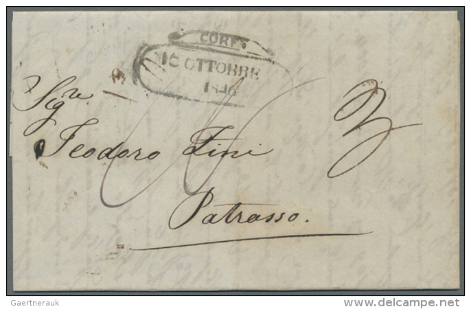 1844/1862 12 Briefe Aus CORFU U.a. Nach Venedig, Patras, Florenz, ... (D) - Iles Ioniques