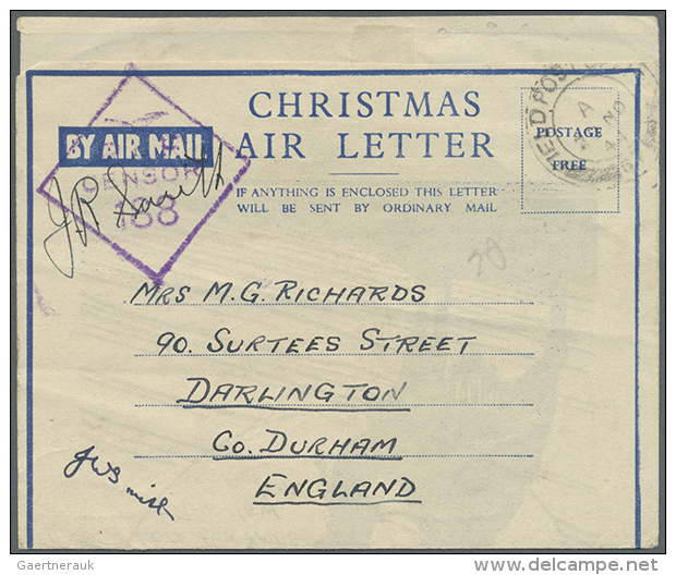 1940/1950 (ca.), Accumulation With About 900 Mostly Used (some Unused) Military Stationery Mostly Formular Airmail... - Service