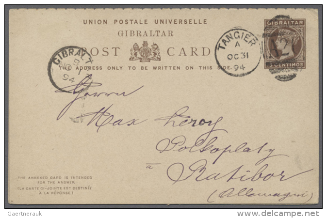 1890/1907 (ca.), POSTAL STATIONERY: Interesting Accumulation With Six Used Postal Stationeries (4 Postcards, One... - Autres & Non Classés