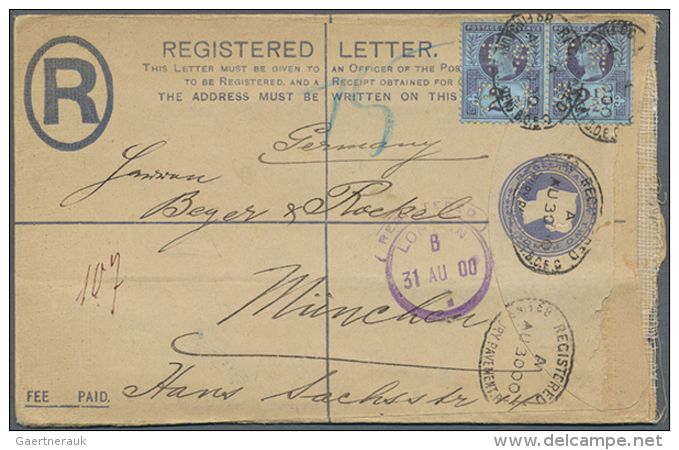 1880/1990 (ca.), Holding Of Apprx. 570 Covers, Cards, Stationeries And F.d.c., Showing A Good Range Of Attractive... - Autres & Non Classés