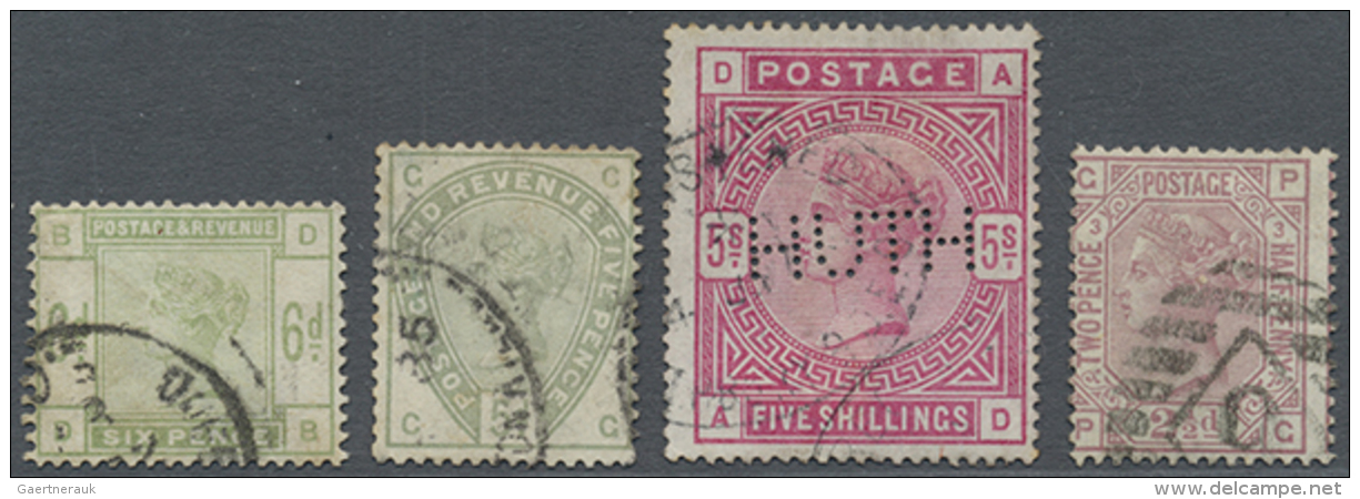 1860/1990, Accumulation In Five Stockbooks Containing Stamps From Great Britain, Also Levante, Channel Islands... - Autres & Non Classés