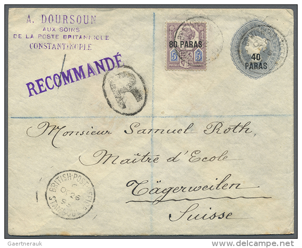 1850/1950 (ca.), Accumulation Of Apprx. 85 Covers/cards/used Stationeries, Incl. Some Better QV Frankings, Good... - Autres & Non Classés
