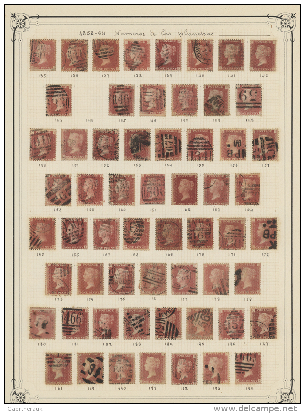 1841/1870 (ca.), 1d. Red And 2d. Blue Line-engraved, Imperforate And Mainly Perforate Issues, Specialised... - Autres & Non Classés
