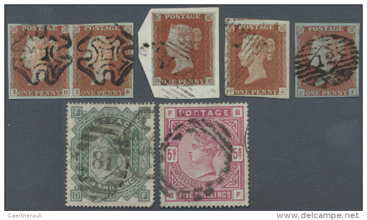 1841/1925, Used Assortment Of 41 Stamps With Main Value In The QV Issues, From A Nice Selection Of 1 D. Red, 1878... - Autres & Non Classés