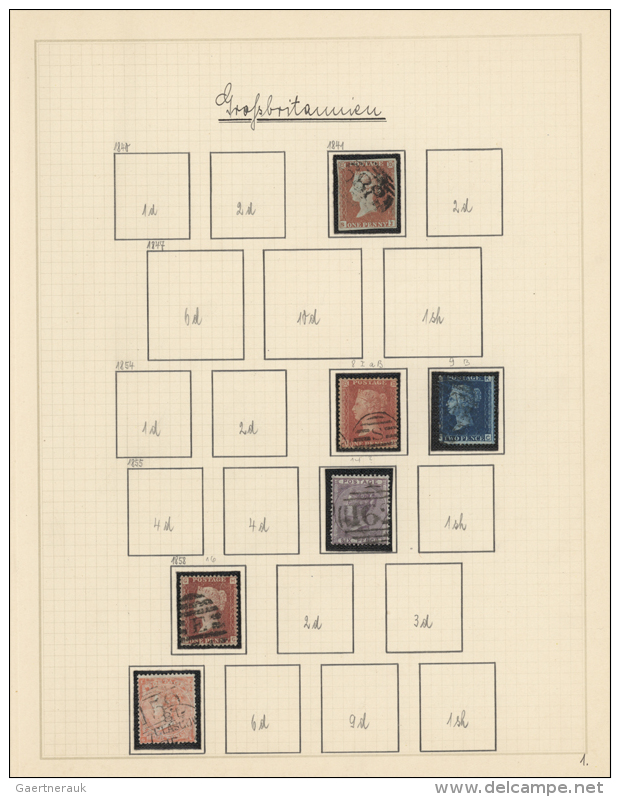 1841/1935, Used Collection On Album Pages With Main Value In The QV Issues, Especially Nice Section Surface Printed... - Autres & Non Classés