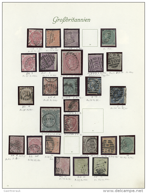 1840-1984, Five-volume Collection With Multiple No.1s, Mainly Used, Including Platings, Different Cancellations,... - Autres & Non Classés