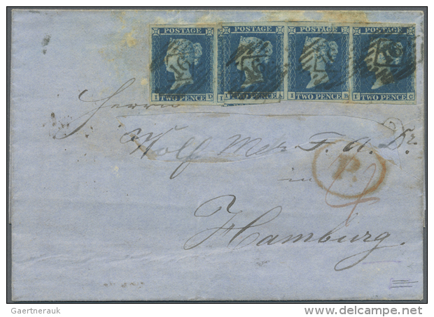 1800 (from Ca.), Very Nice Lot With Letters, Starting From The Prephilately, Very Good Part Of The Early QV Issues... - Autres & Non Classés