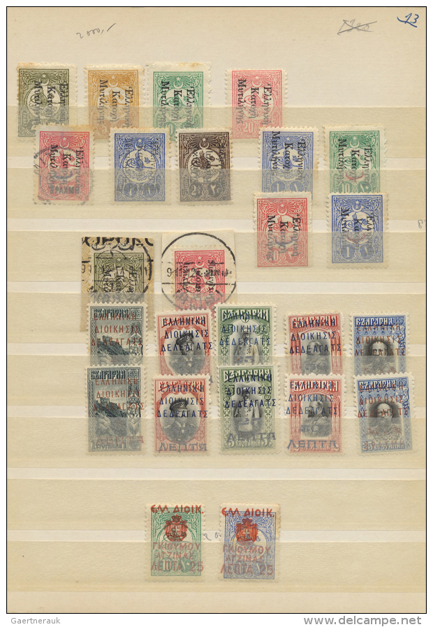 1912/1913, Mainly Mint Assortment Of DedeaÄŸa&ccedil; (2 Mint Sets Of 1913 Overprints On Bulgaria), Mytilene And... - Emissions Locales