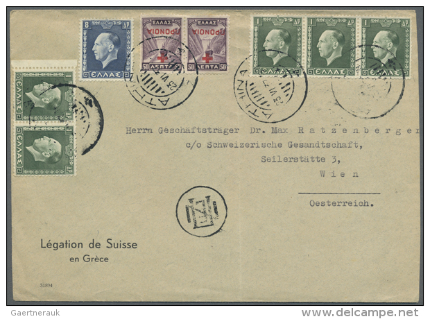1880/1960 Mehr Als 250 Belege, Darunter Viele Bedarfsbriefe, Einige Paketkarten, Telegramme, Einschreiben,... - Autres & Non Classés