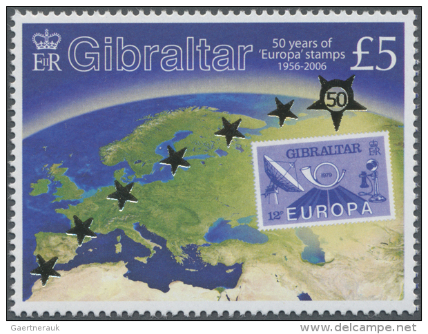 2005/2006, "EUROPA Issues 50 Anniversary", Stamp Issue, Mint, NH, Lot Of 1000 Stamps, Face Value  &pound;5,000... - Gibraltar